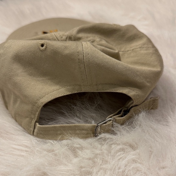 Vintage Polo by Ralph Lauren Tan Cap with Embroidered Crest Size OS pre-owned. - Picture 3 of 9